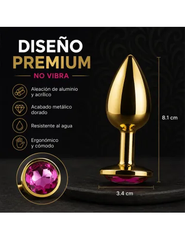 Anal plug eros gold metal medium rosy | Infarta toys | Plugs