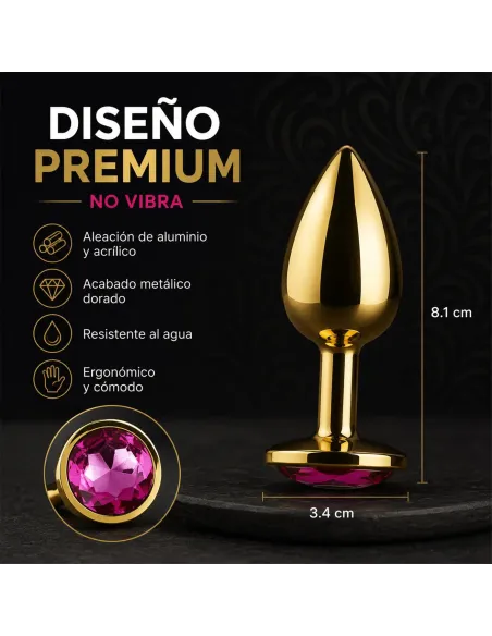 Anal plug eros gold metal medium rosy | Infarta toys | Plugs