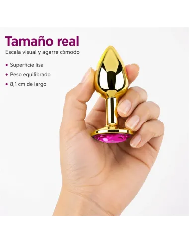 Anal plug eros gold metal medium rosy | Infarta toys | Plugs