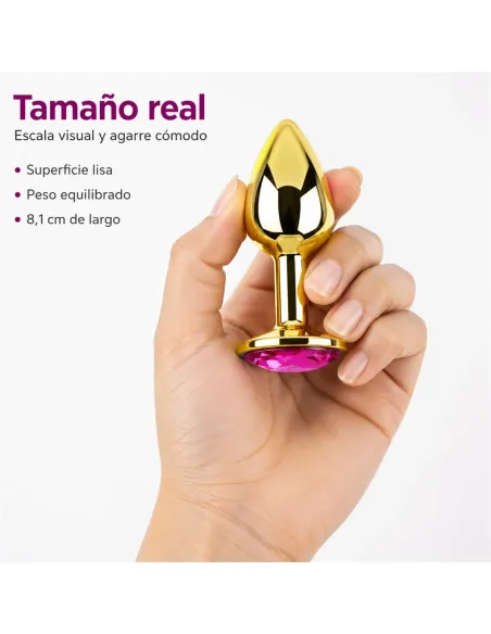 Anal plug eros gold metal medium rosy | Infarta toys | Plugs