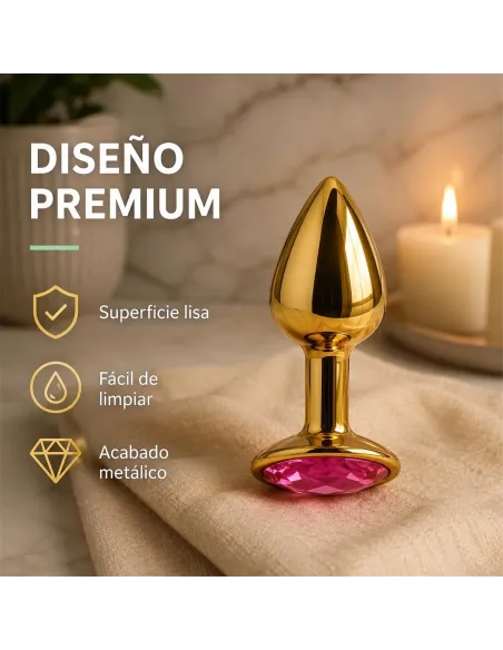 Anal plug eros gold metal medium rosy | Infarta toys | Plugs