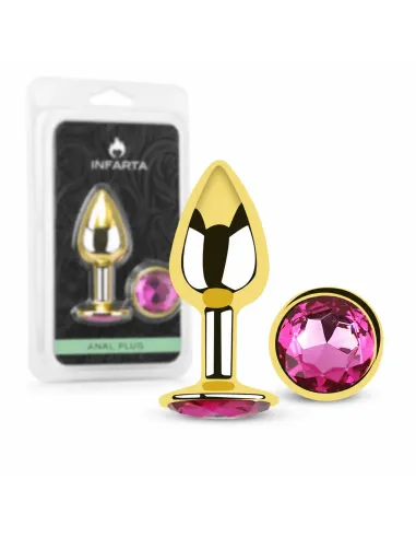 Anal plug eros gold metal medium rosy | Infarta toys | Plugs