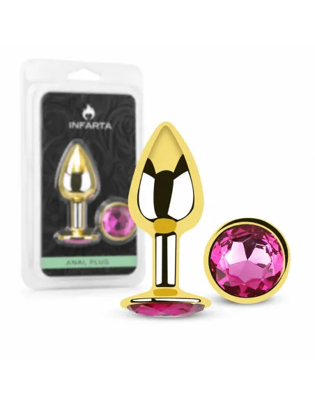Anal plug eros gold metal medium rosy | Infarta toys | Plugs