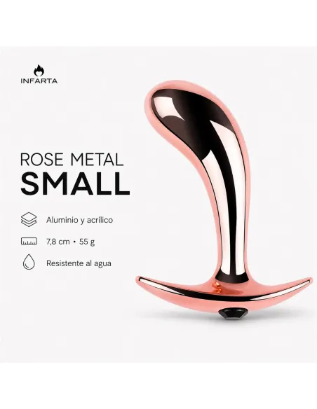 Anal plug ergo rose metal small | Infarta toys | Plugs