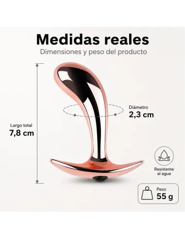Anal plug ergo rose metal small | Infarta toys | Plugs