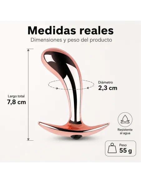 Anal plug ergo rose metal small | Infarta toys | Plugs