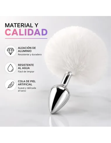 Anal plug bunny metal small white | Infarta toys | Plugs
