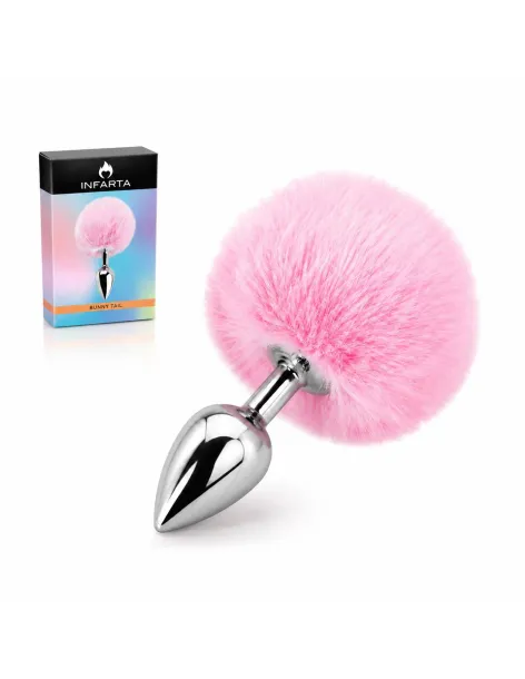 Anal plug bunny metal small pink | Infarta toys | Plugs