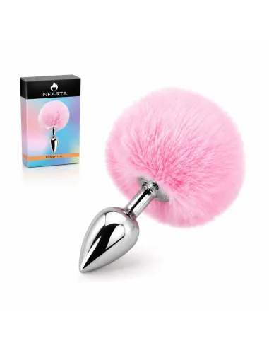 Anal plug bunny metal small pink | Infarta toys | Plugs