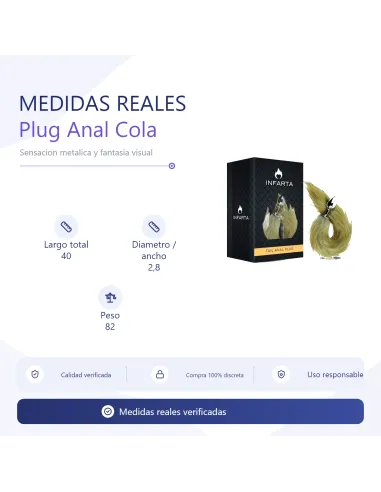 Anal plug tail metal small fox | Infarta toys | Plugs