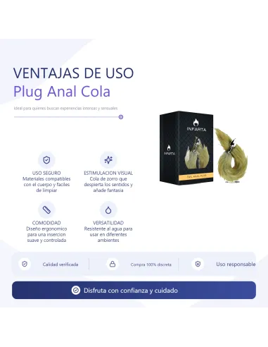 Anal plug tail metal small fox | Infarta toys | Plugs
