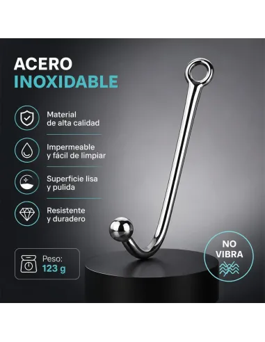 Anal hook steel small | Infarta toys | Plugs