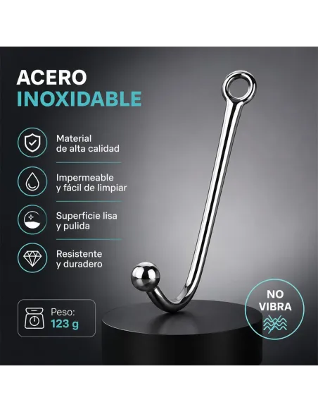 Anal hook steel small | Infarta toys | Plugs