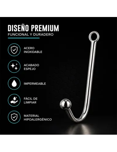 Anal hook steel small | Infarta toys | Plugs
