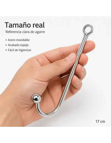 Anal hook steel small | Infarta toys | Plugs