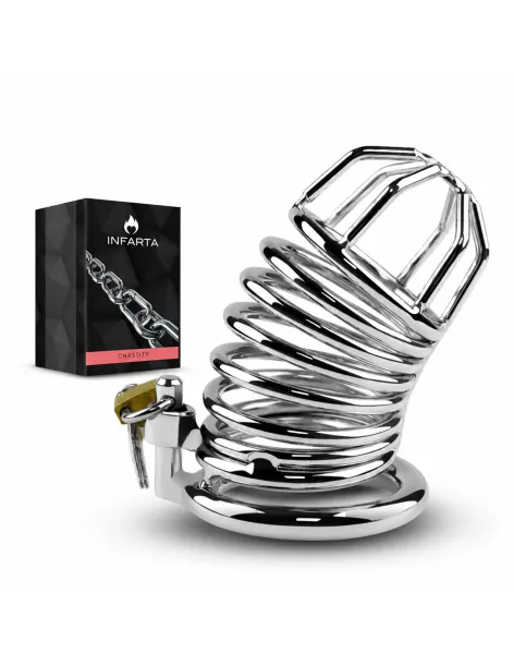 Chastity helix shield metal medium | Infarta toys | Castidad