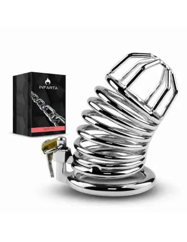 Chastity helix shield metal medium | Infarta toys | Castidad