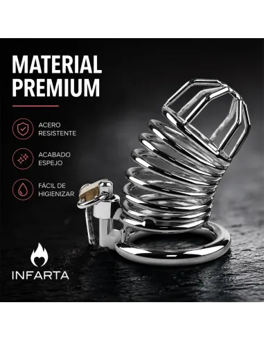 Chastity helix shield metal medium | Infarta toys | Castidad