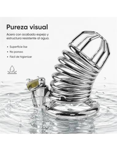 Chastity helix shield metal medium | Infarta toys | Castidad