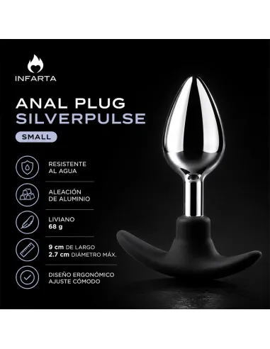 Anal plug silverpulse metal small | Infarta toys | Plugs
