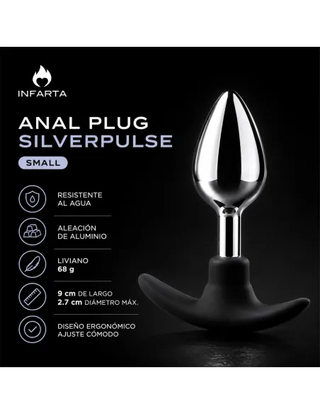 Anal plug silverpulse metal small | Infarta toys | Plugs
