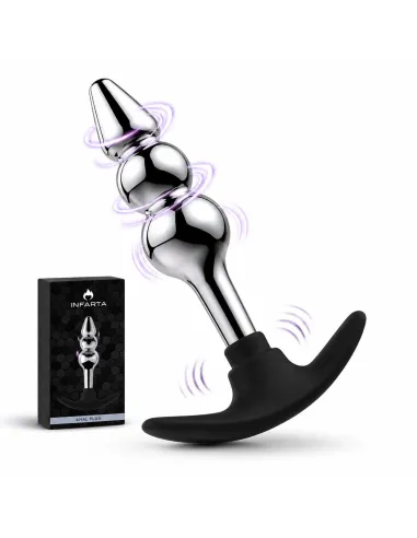 Anal plug silverpulse double metal small | Infarta toys | Plugs