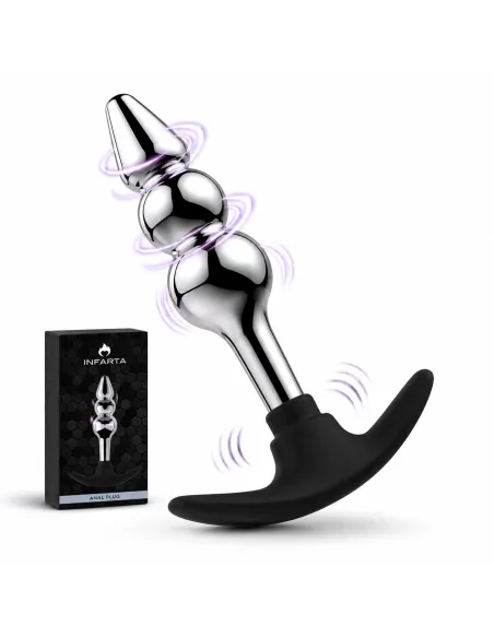 Anal plug silverpulse double metal small | Infarta toys | Plugs