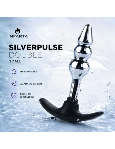 Anal plug silverpulse double metal small | Infarta toys | Plugs