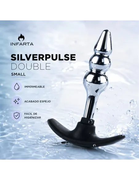 Anal plug silverpulse double metal small | Infarta toys | Plugs