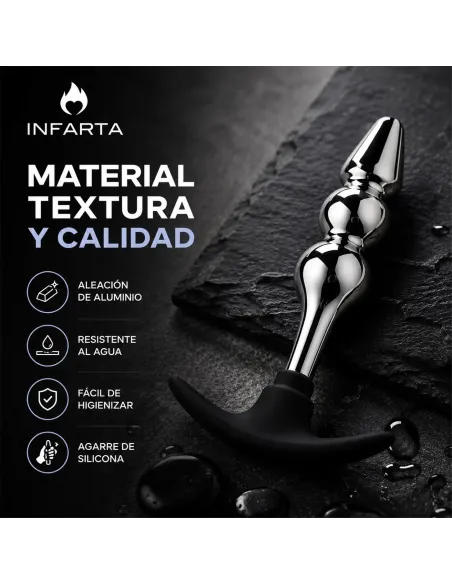 Anal plug silverpulse double metal small | Infarta toys | Plugs
