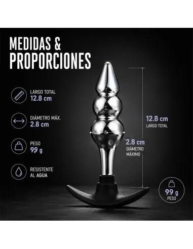 Anal plug silverpulse double metal small | Infarta toys | Plugs
