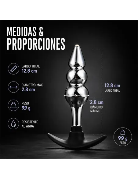 Anal plug silverpulse double metal small | Infarta toys | Plugs