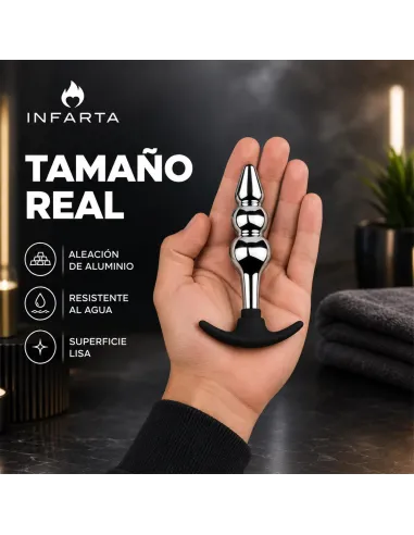 Anal plug silverpulse double metal small | Infarta toys | Plugs