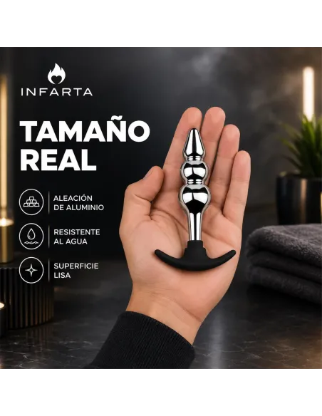 Anal plug silverpulse double metal small | Infarta toys | Plugs