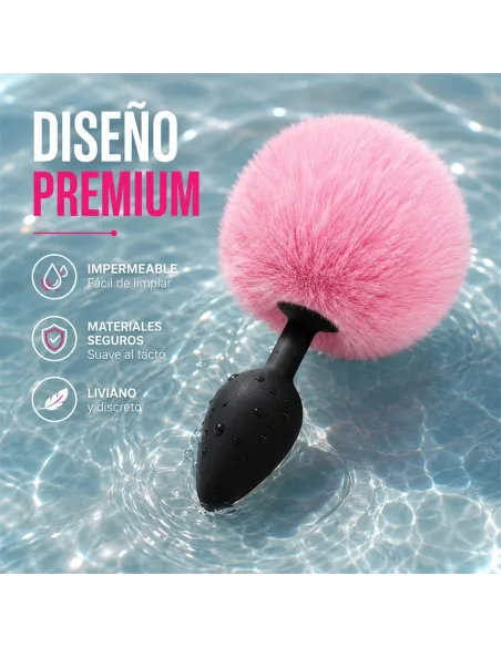 Anal plug bunny silicone small pink | Infarta toys | Plugs