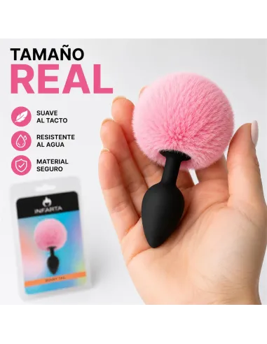 Anal plug bunny silicone small pink | Infarta toys | Plugs