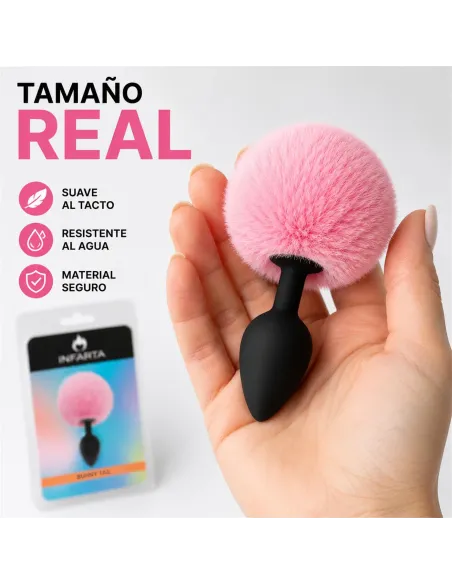 Anal plug bunny silicone small pink | Infarta toys | Plugs