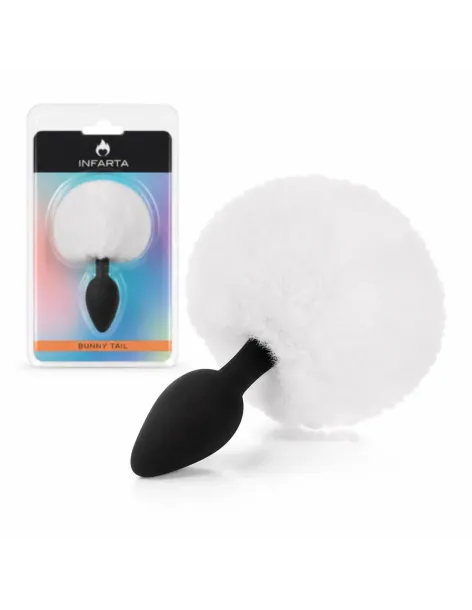 Anal plug bunny silicone small white | Infarta toys | Plugs