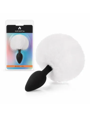 Anal plug bunny silicone small white | Infarta toys | Plugs