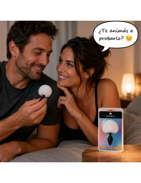 Anal plug bunny silicone small white | Infarta toys | Plugs