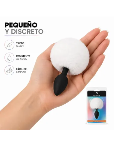 Anal plug bunny silicone small white | Infarta toys | Plugs