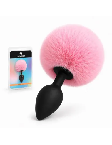 Anal plug bunny silicone medium pink | Infarta toys | Plugs