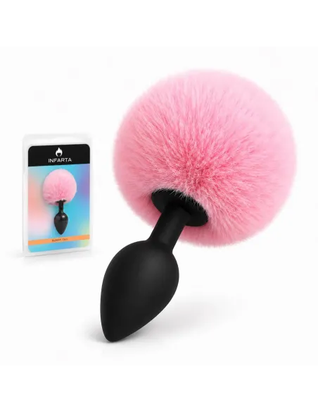 Anal plug bunny silicone medium pink | Infarta toys | Plugs