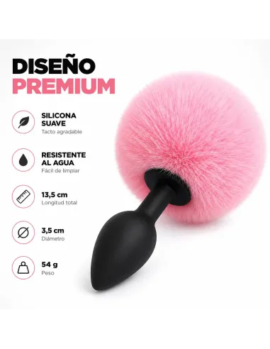 Anal plug bunny silicone medium pink | Infarta toys | Plugs