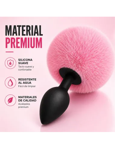 Anal plug bunny silicone medium pink | Infarta toys | Plugs