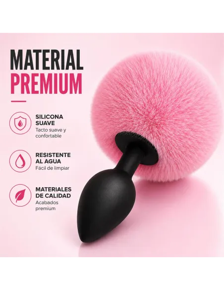 Anal plug bunny silicone medium pink | Infarta toys | Plugs