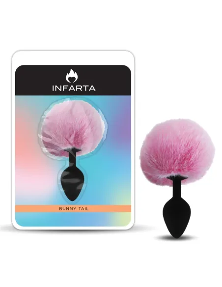 Anal plug bunny silicone medium pink | Infarta toys | Plugs