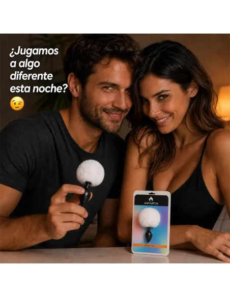 Anal plug bunny silicone large white | Infarta toys | Plugs