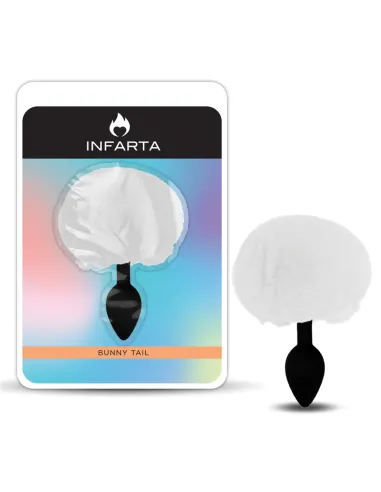 Anal plug bunny silicone large white | Infarta toys | Plugs