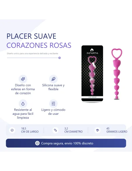 Anal plug love silicone medium pink | Infarta toys | Varitas y bolas